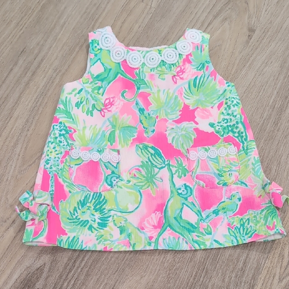 Lilly Pulitzer Other - Lilly Pulitzer Pink And Green Dress Size 3-6m